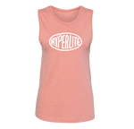 Brusher Womens Tank: Pink, sleeveless, bold Hyperlite logo, soft washed cotton.
