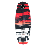 Darkstar wakeboard, red/black/white abstract design, logo for advanced surfers.