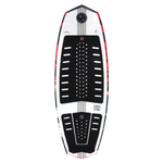 Aerial view of the sleek Darkstar wakeboard for advanced surfers.