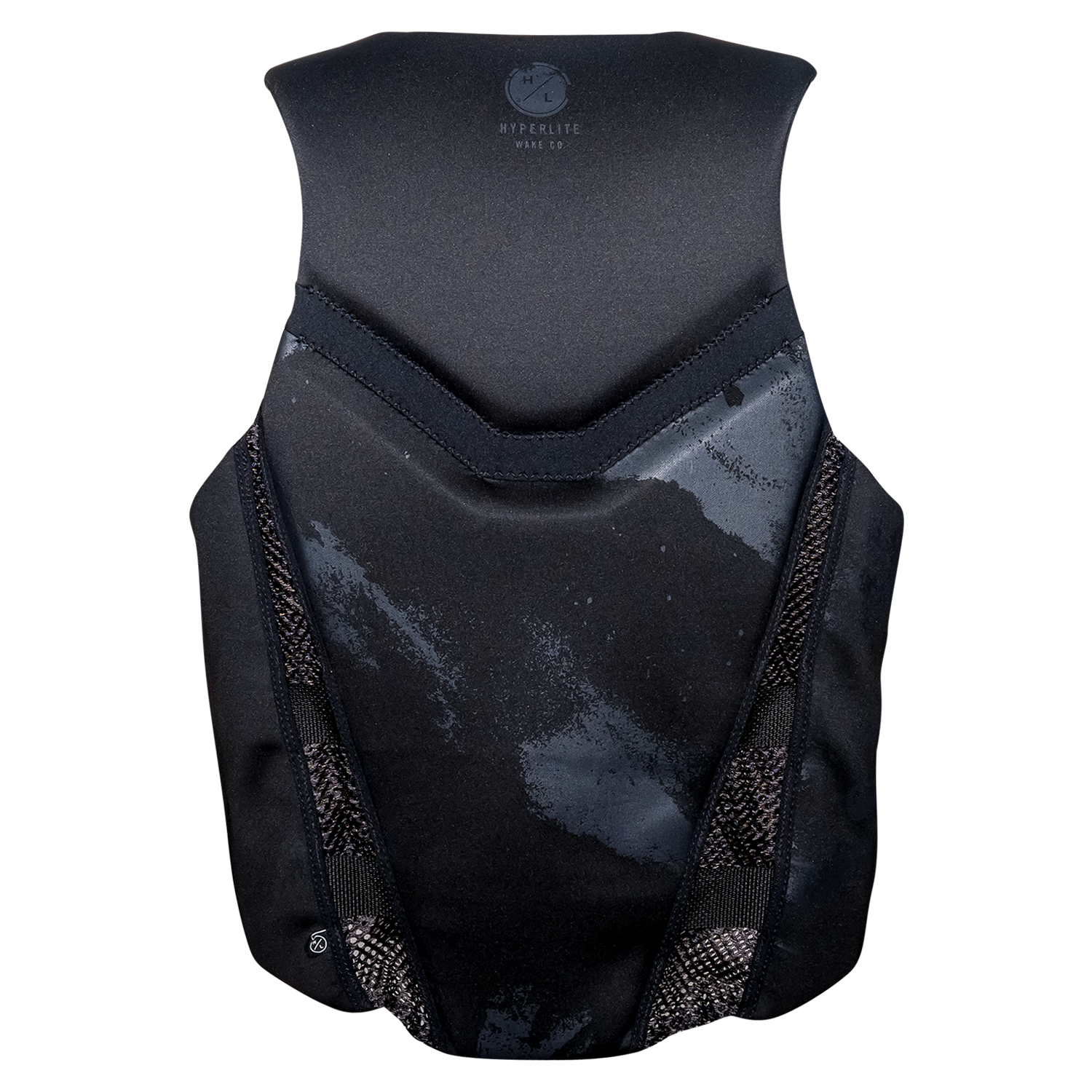 Mens Domain vest in sleek black/gray neoprene for a modern look.