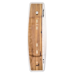 Freepress wakeboard with logos and a Blended 3-Stage Rocker.