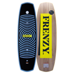 Top and base of wakeboard: one with a cable shape and the other boldly features FRENZY in yellow.