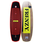 Top and base of Frenzy wakeboard, colorful and sleek with a cable shape.