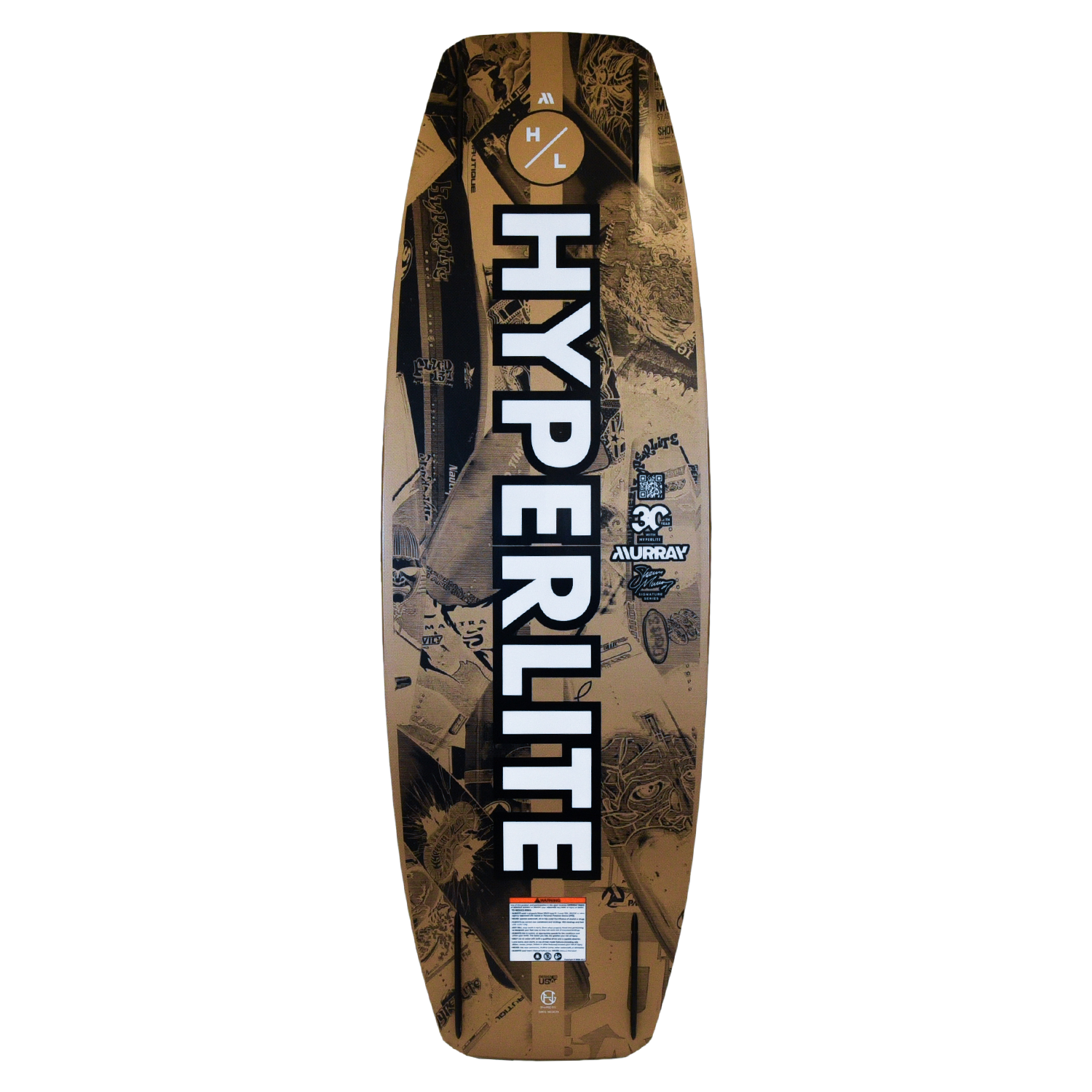 Base view of Murray Pro Loaded board with bold white text and gold-toned graphic background.