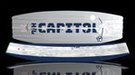 Capitol wakeboard base and top displayed side by side showing contrast graphics.