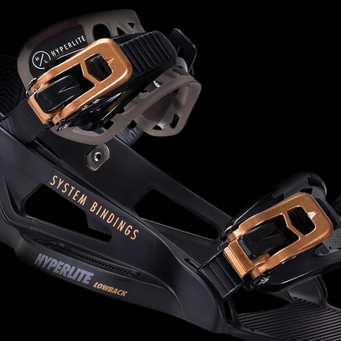 System Lowback Binding - Black/Gold
