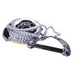 77.5 Foil Surf Rope in black/white with handle.