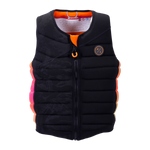 Cadence Jacket life vest has front zipper, circular logo, and ensures maximum mobility.