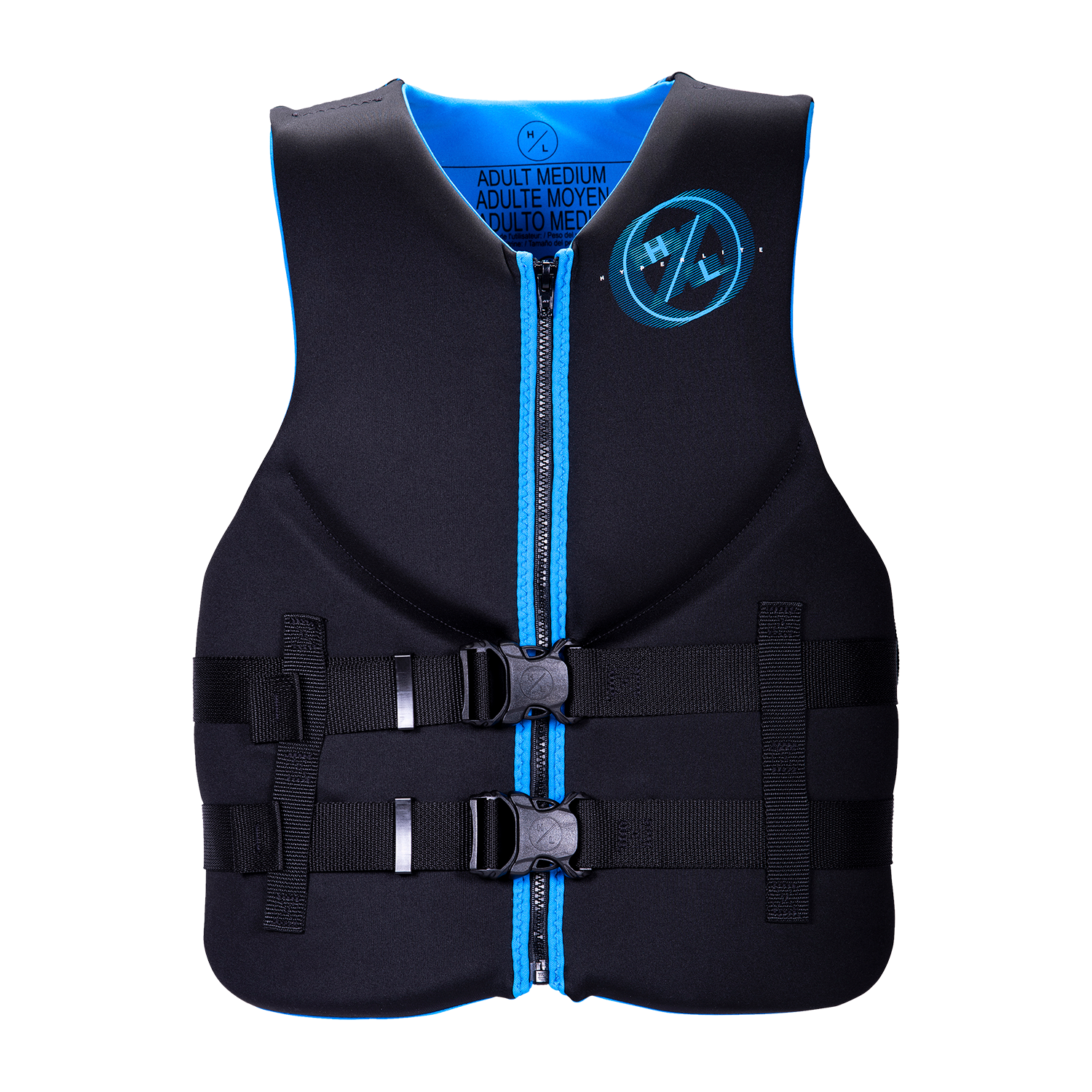 Mens Indy CGA Vest - Blue, zipper & buckle closures, US Coast Guard Approved.