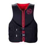 Mens Indy CGA Vest - Red, adjustable straps, zipper front; US Coast Guard approved.