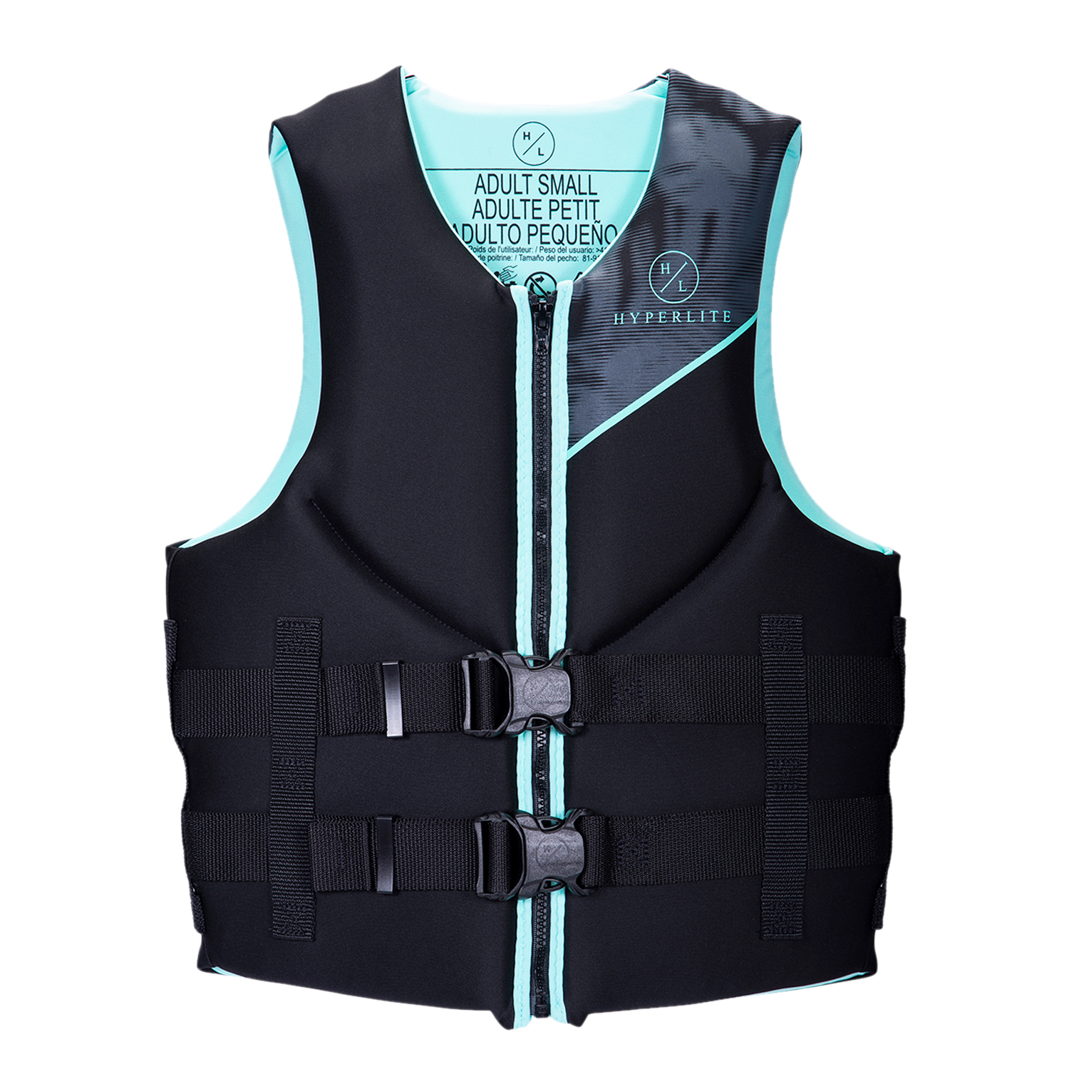 Aqua Indy Womens CGA Vest, buckle straps, Adult Small, US Coast Guard Approved.