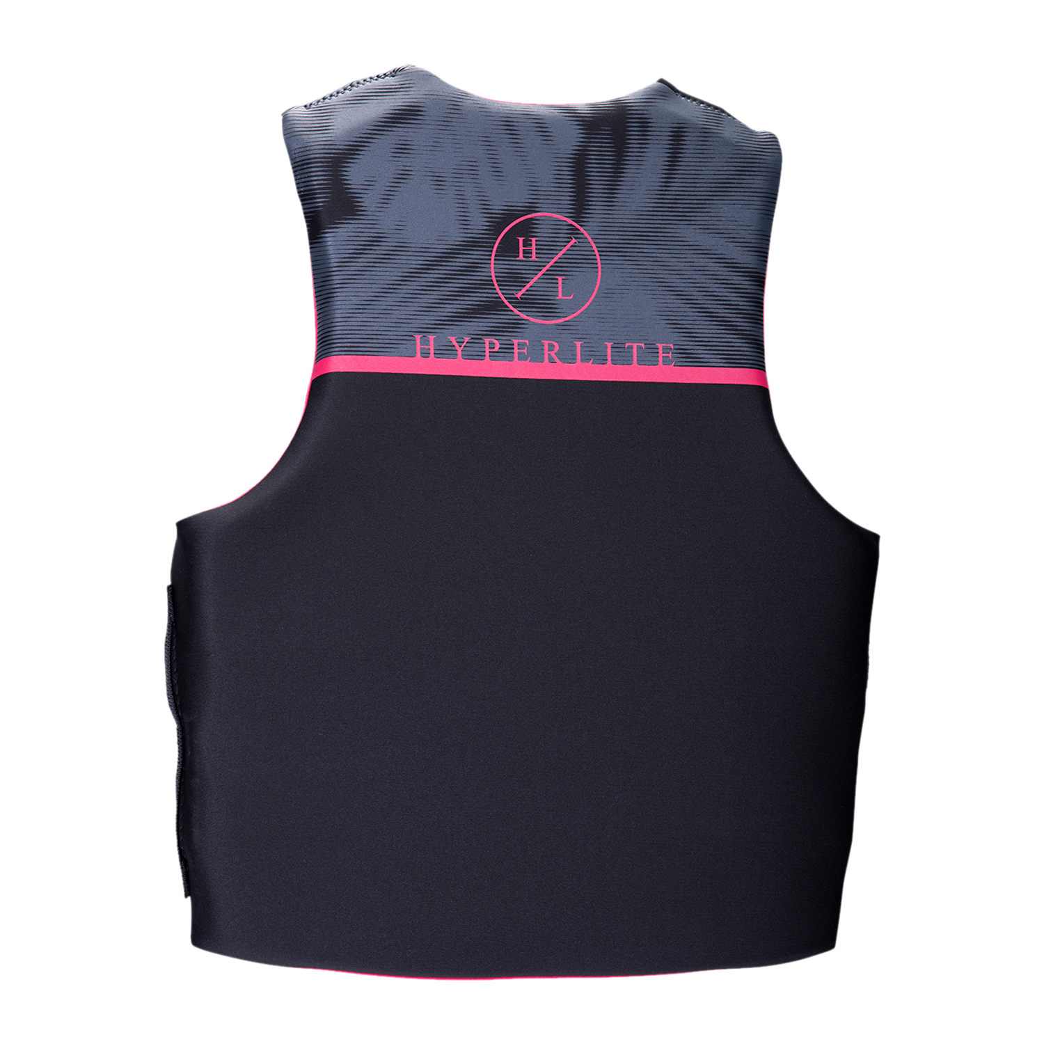 Back view of Womens Indy CGA vest in pink.