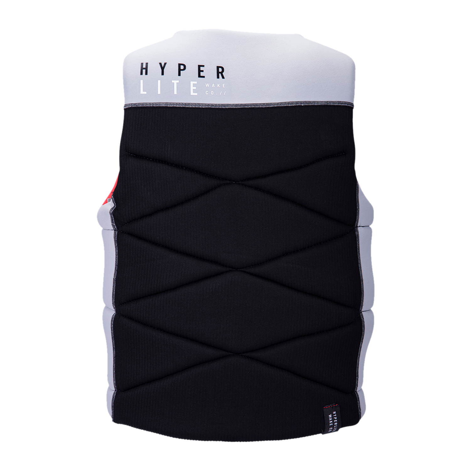 Black/gray Hyperlite Riot jacket, diamond pattern, flex zones.