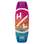 Murray Jr. Girls wakeboard: multicolor splash, white H/L logo, and Variable Edge Design.