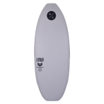 White Lobo 2024 wakeboard: HL, Lobo logos, twin fin design.