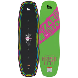 Top and base of vibrant Wizardstick 2022 wakeboard for the adventurous wakepark rider.