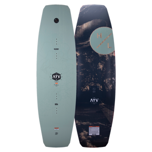ATV 2023 Cable Wakeboard: Front & back view with nature-inspired graphics.