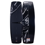 Top and base of Cryptic 2023 Hyperlite wakeboard with swirling patterns and variable edge design.
