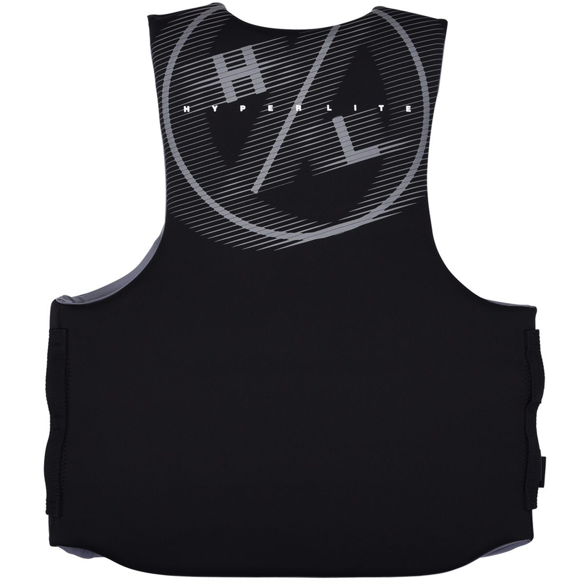 Indy Big & Tall Mens CGA Vest in black with gray logo and text on back.