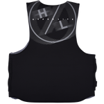 Indy Big & Tall Mens CGA Vest in black with gray logo and text on back.