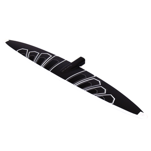 Raptor 1100 Front Wing: Carbon surfboard fin with geometric patterns for advanced riders.