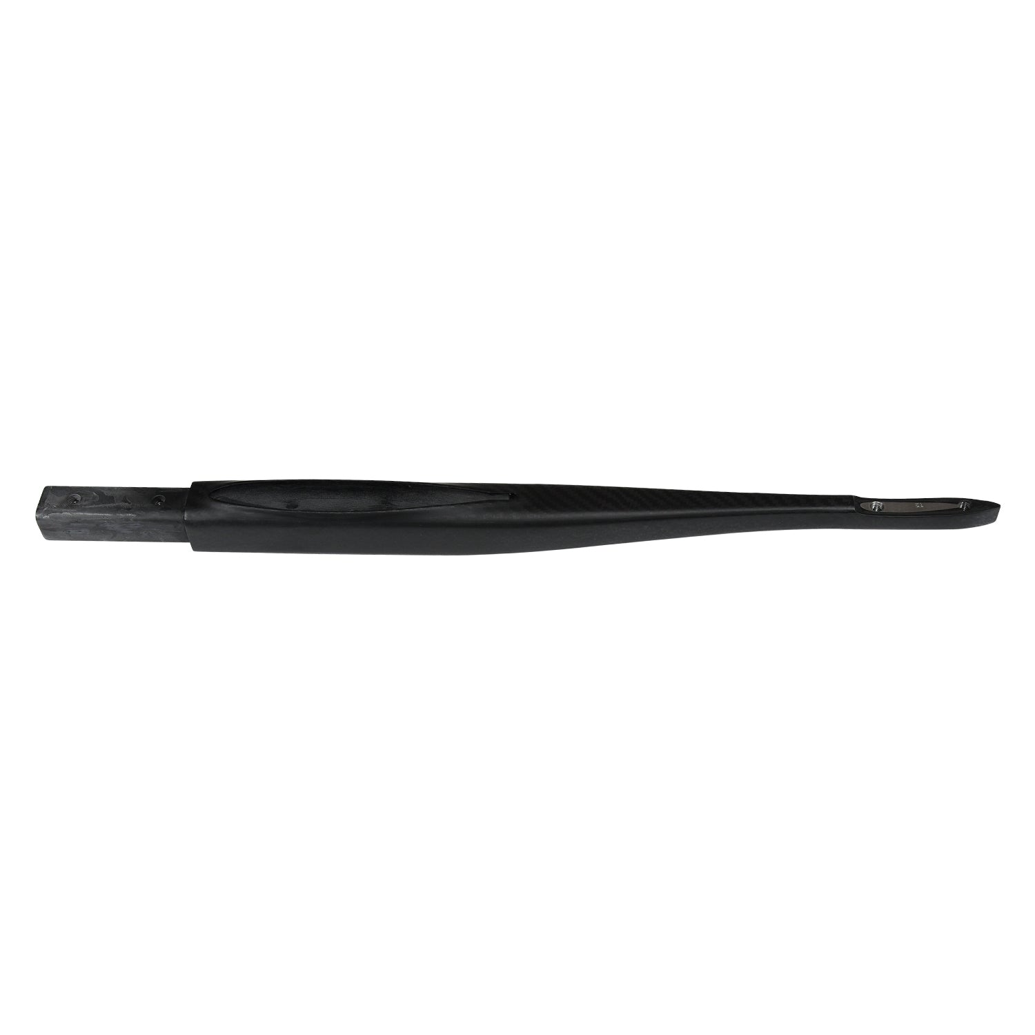 Side view of the 56cm Fuselage for Carbon Mast with a sleek black tapered design.