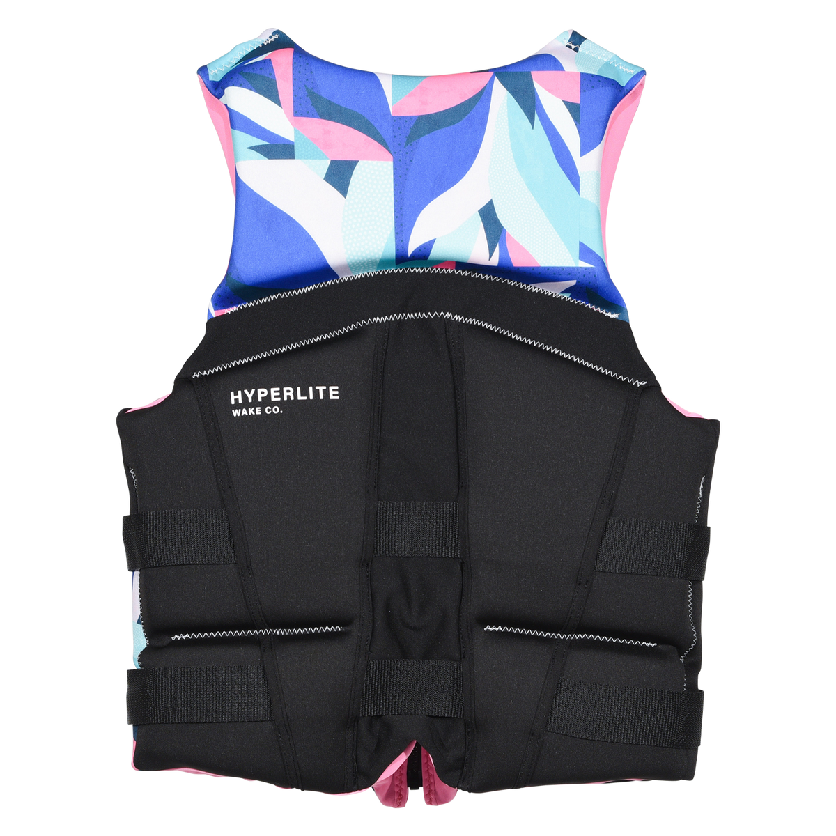 Back view of Logic - Women's CGA Vest Lotus Pink with an abstract print upper back and Hyperlite logo.