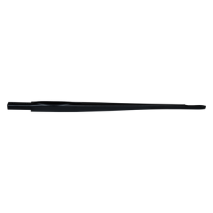 Side view of the black 56cm Aluminum Fuselage, tapering from a squared, drilled end to a slim, flat tail.