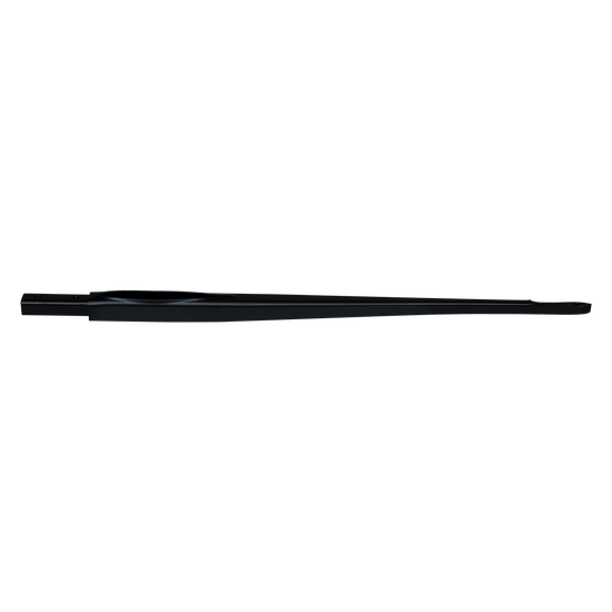 Side view of the black 56cm Aluminum Fuselage, tapering from a squared, drilled end to a slim, flat tail.