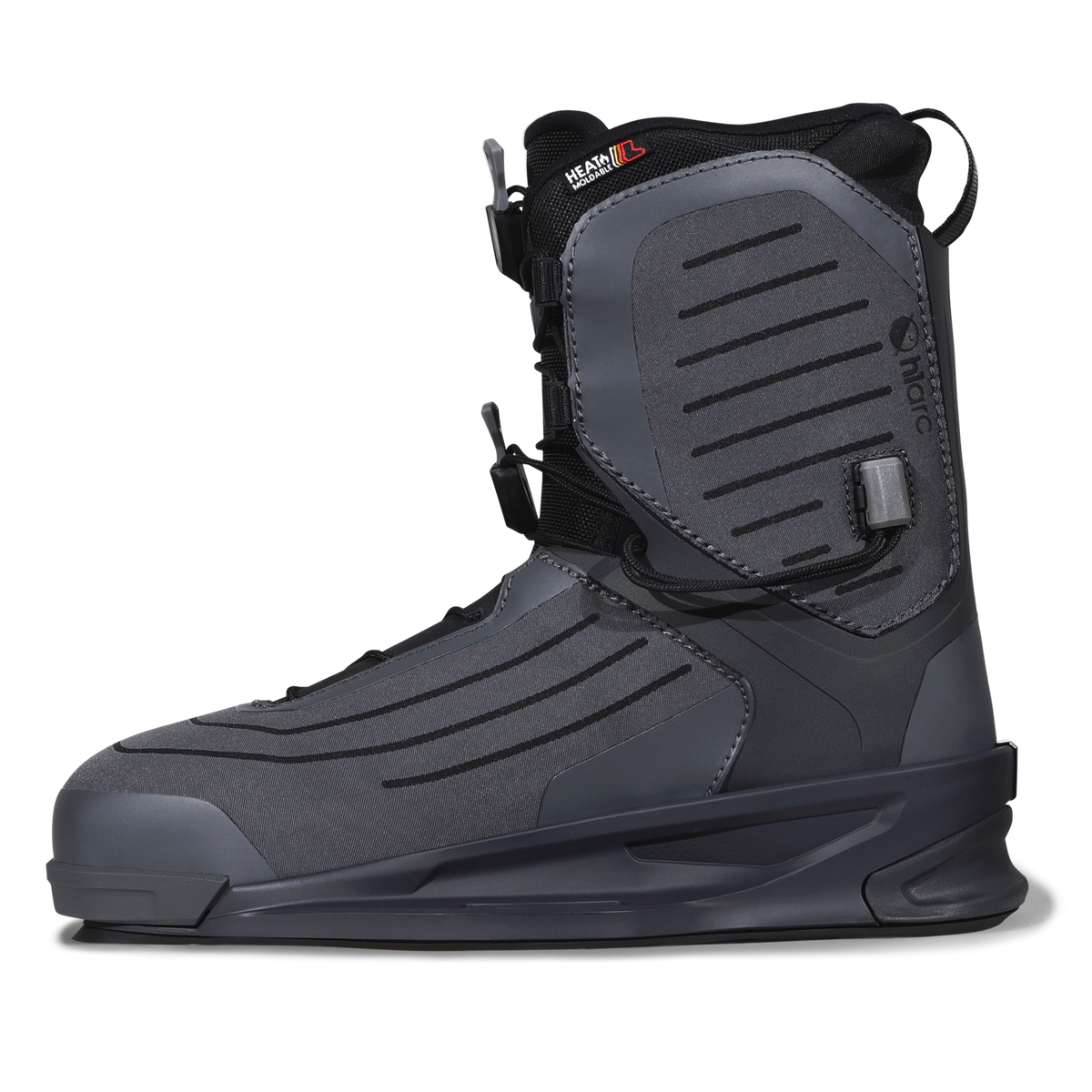 Inner side view of the ARC Binding with dark gray panels and black mesh accents.