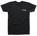 Vintage black Capitol Tee, CAPITOL HYPOCRITE logo, sustainably crafted.