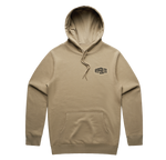 Quality Goods Hoodie Sand: heavyweight, front pocket, Hyperlite chest logo.