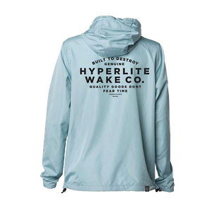 Skywalker Windbreaker, light blue with black Hyperlite Wake Co. text.