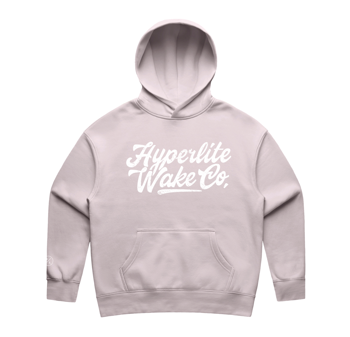 Mid-weight orchid hoodie, Hyperlite Wake Co. logo, kangaroo pocket - Sundae Relax Womens.