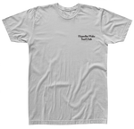 Surf Club Tee: Gray with Hyperlite Wake Surf Club text in black on left chest.