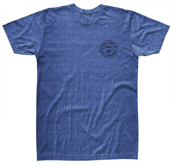 Built to Destroy Tee Royal, relaxed fit with circular screen print logo on upper left.