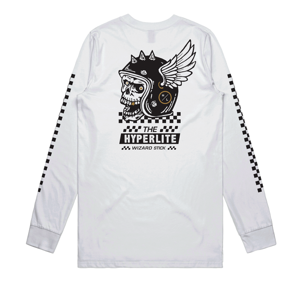 ■YESEYESEE■ YES Wire Logo LS White YS251TTSLT03WHT yeseyesee Y.E.S Wire Logo L/S - White | International Store