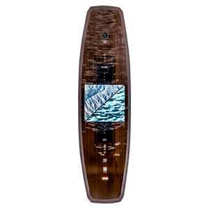 Luxurious ATV surfboard with digital display showing ocean and mountain images.