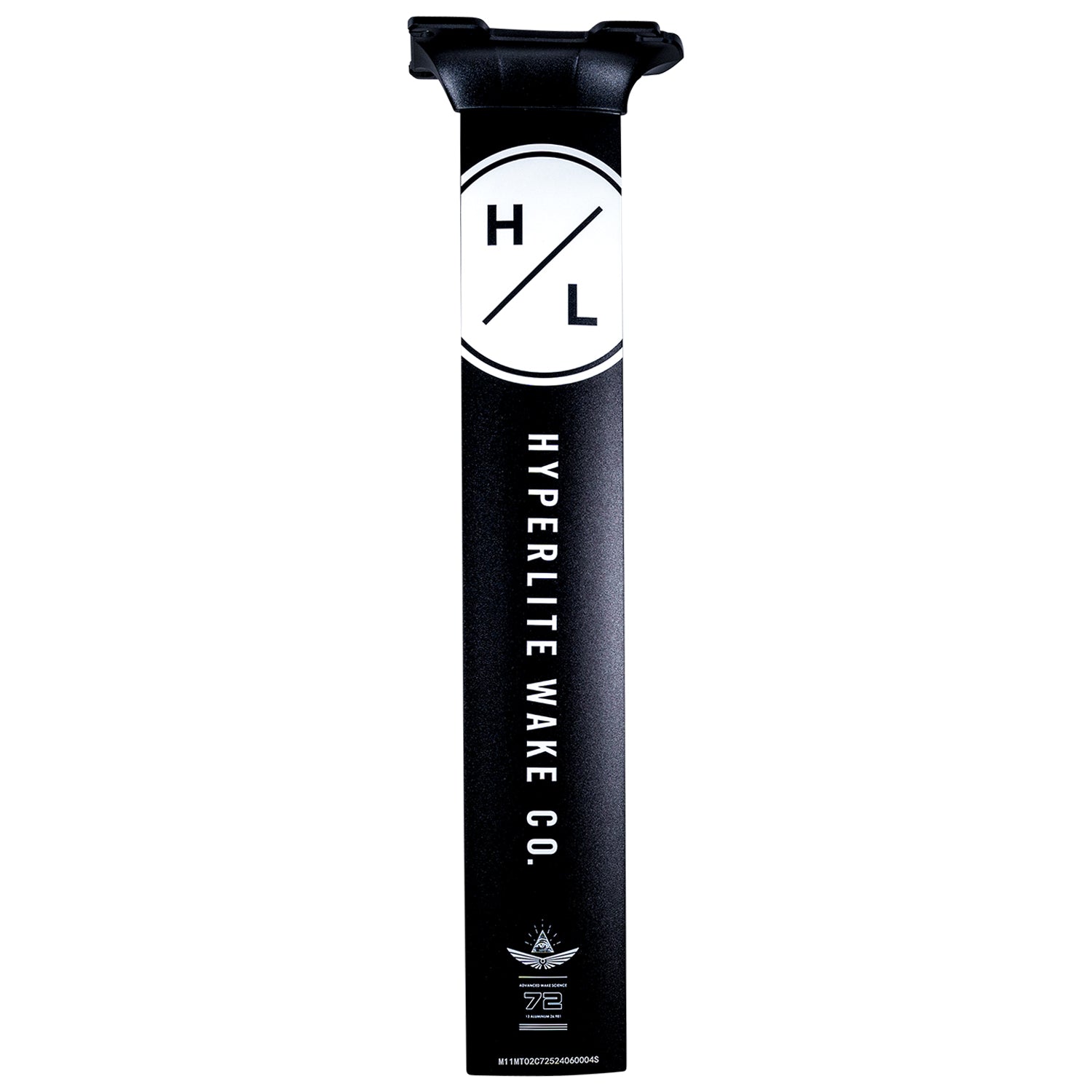 Aluminum 72 Foil Mast for a smooth, consistent ride featuring Hyperlite Wake Co. and HL logo.