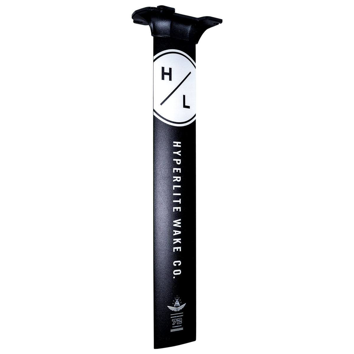 Black Aluminum 72 Foil Mast for a consistent ride with logo and text.