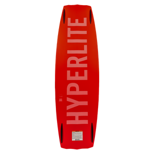Blueprint wakeboard, red with HYPERLITE logo; softest landings and great pop off the wake.