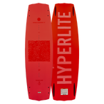 Red Blueprint wakeboard with logo/designs, ensures the softest landing.