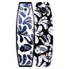 Capitol wakeboard, black & white with abstract leaf patterns.