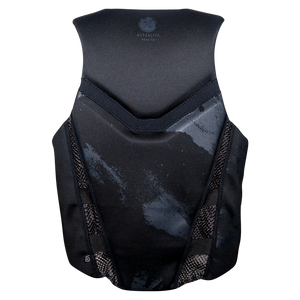 Mens Domain vest in sleek black/gray neoprene for a modern look.