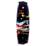 Eden Jr. 125cm wakeboard: black with an asymmetrical, colorful design.
