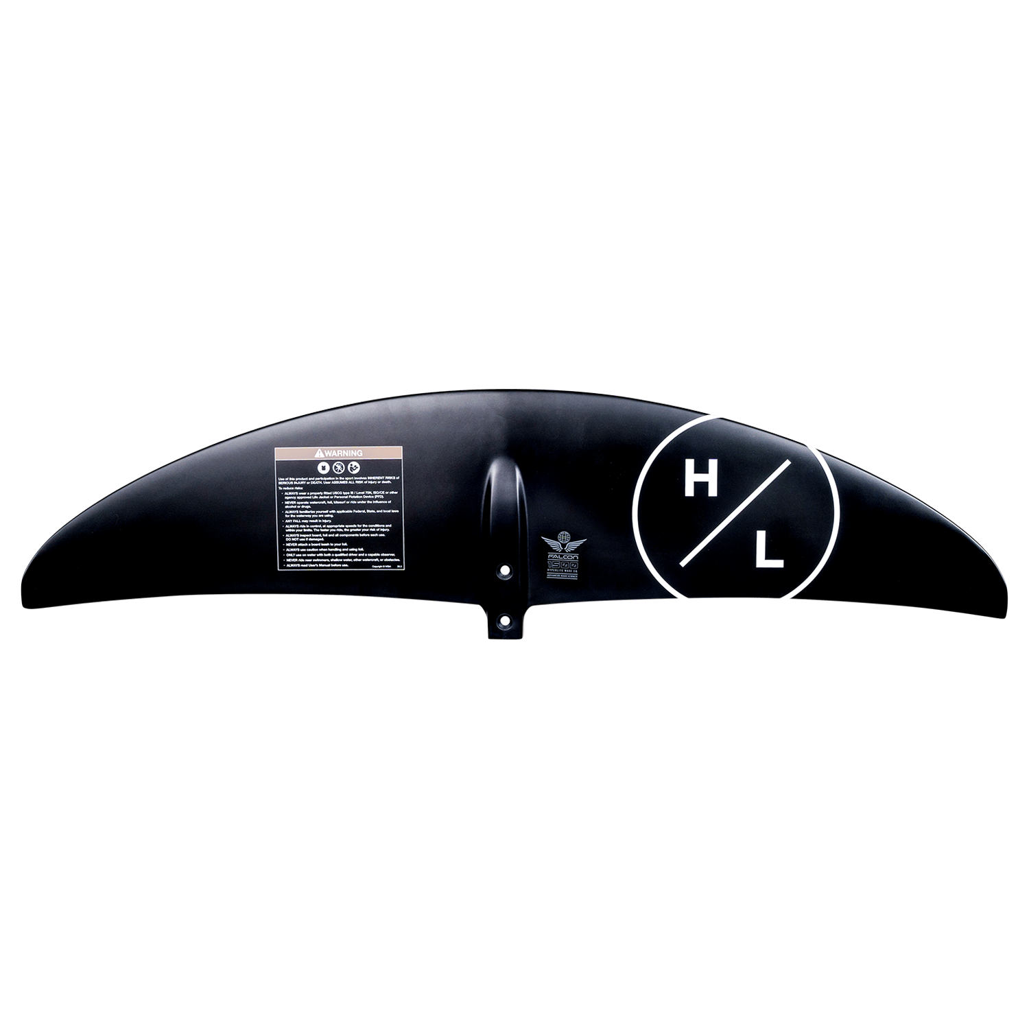 Falcon 1500 Front Wing diagram and text highlight its fiberglass wing construction.