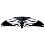 Artistic black and white design on a Falcon 1500 Front Wing.