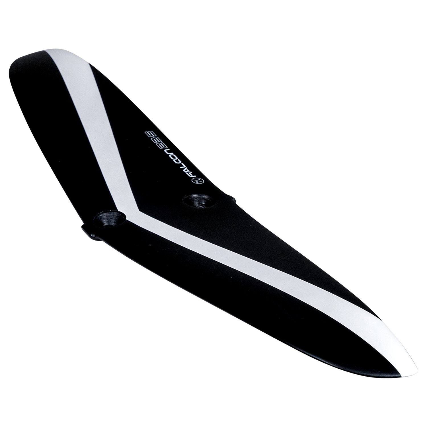 Starship w/Falcon Foil Kit: two-hole fin, black/white with logo, Durashell Construction.