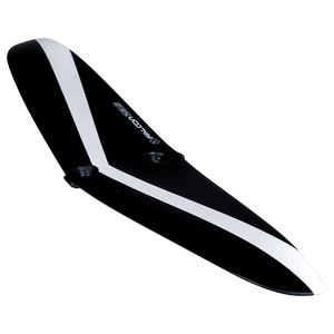 Starship w/Falcon Foil Kit: two-hole fin, black/white with logo, Durashell Construction.
