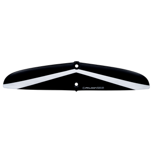 Falcon 235 Rear Wing with foil stabilizer and white chevron stripes, viewed from above.